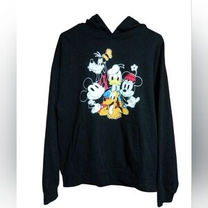 Black Hoodie With Disney Characters Size L Great Condition